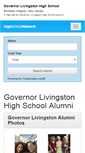 Mobile Screenshot of governorlivingstonhighschool.org