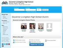 Tablet Screenshot of governorlivingstonhighschool.org